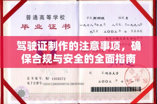 岳普湖驾驶证制作的注意事项，确保合规与安全的全面指南
