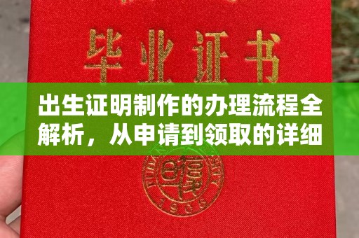 师宗出生证明制作的办理流程全解析，从申请到领取的详细指南